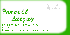 marcell luczay business card